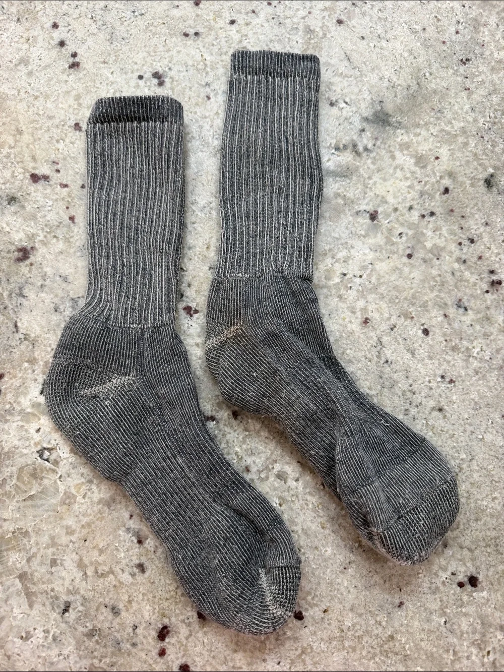 Smartwool Size Large Unisex Socks Gray Wool Tall Hiking Cushion Performance